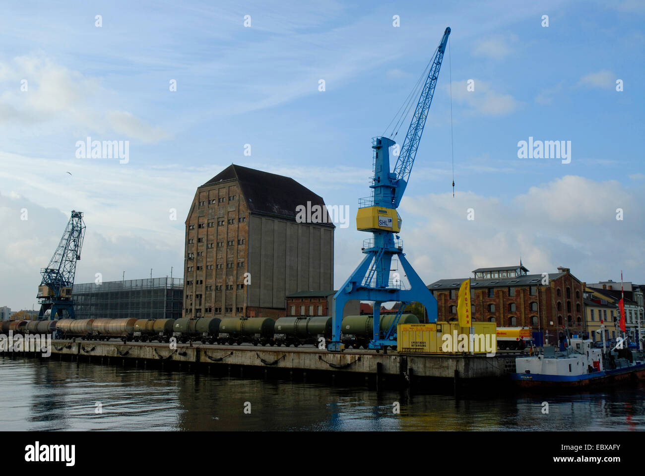 Hafen der alten Stadt Stralsund, Deutschland, Mecklenburg-Vorpommern, Stralsund Stockfoto