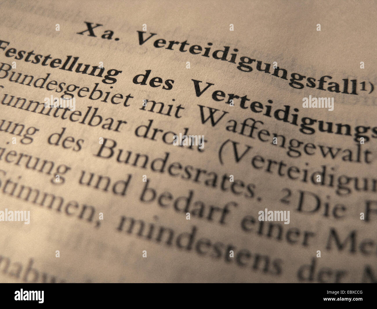 Gesetzestext im Gesetzbuch des nationalen deutschen öffentlichen Rechts: Verfassungsrecht ...