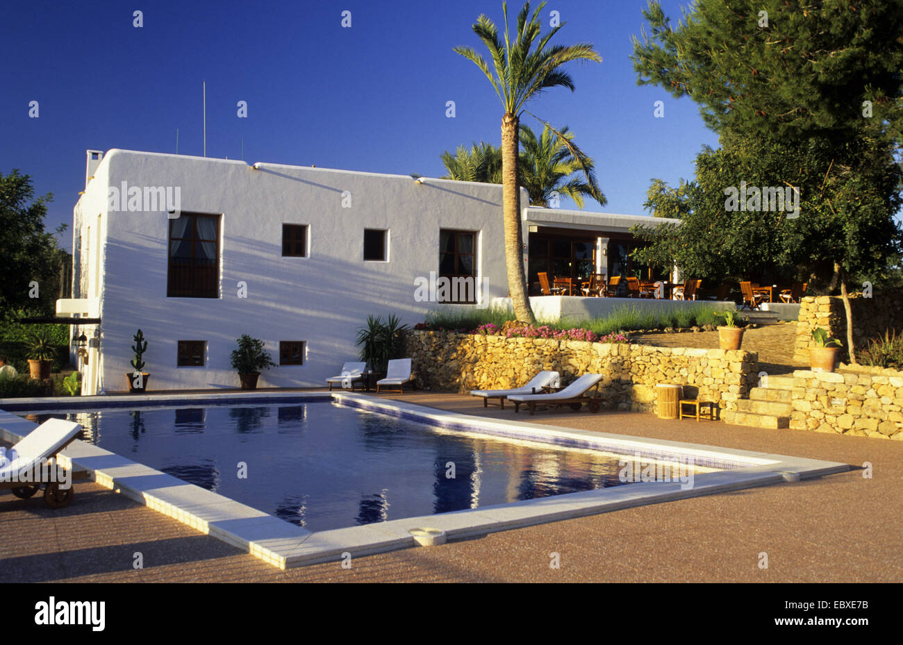 Landhotel können Curreu in der Nähe von Sant Carles de Peralta, Spanien, Balearen, Ibiza Stockfoto