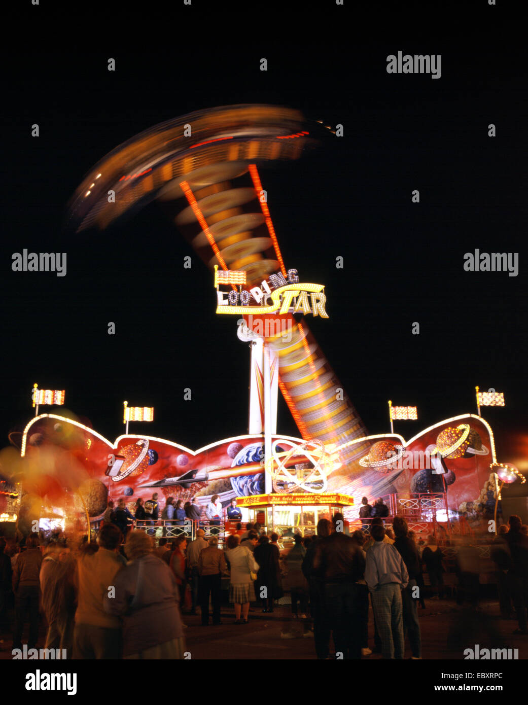 Carusel in der Nacht Stockfoto
