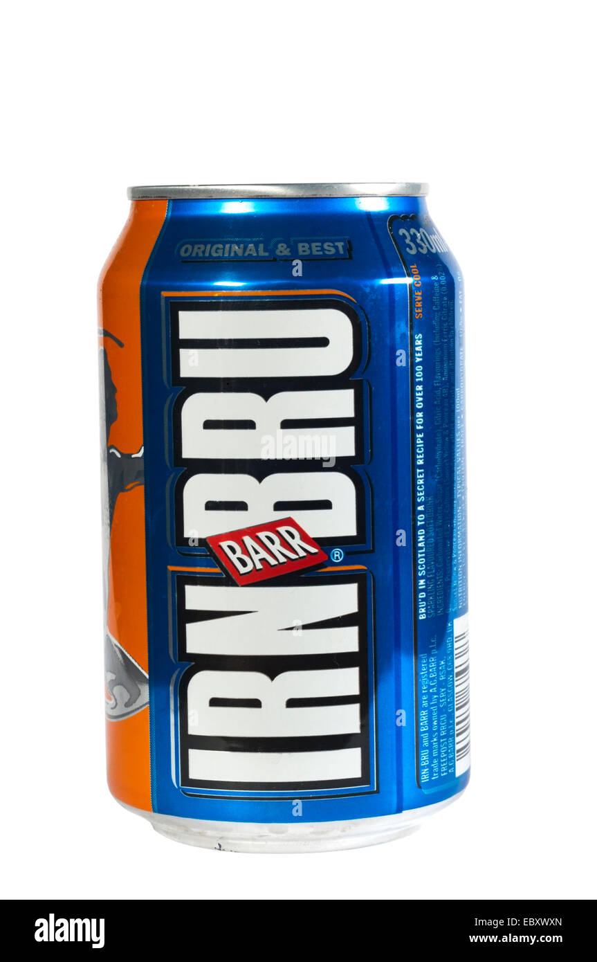 Eine Dose Irn-Bru Stockfoto