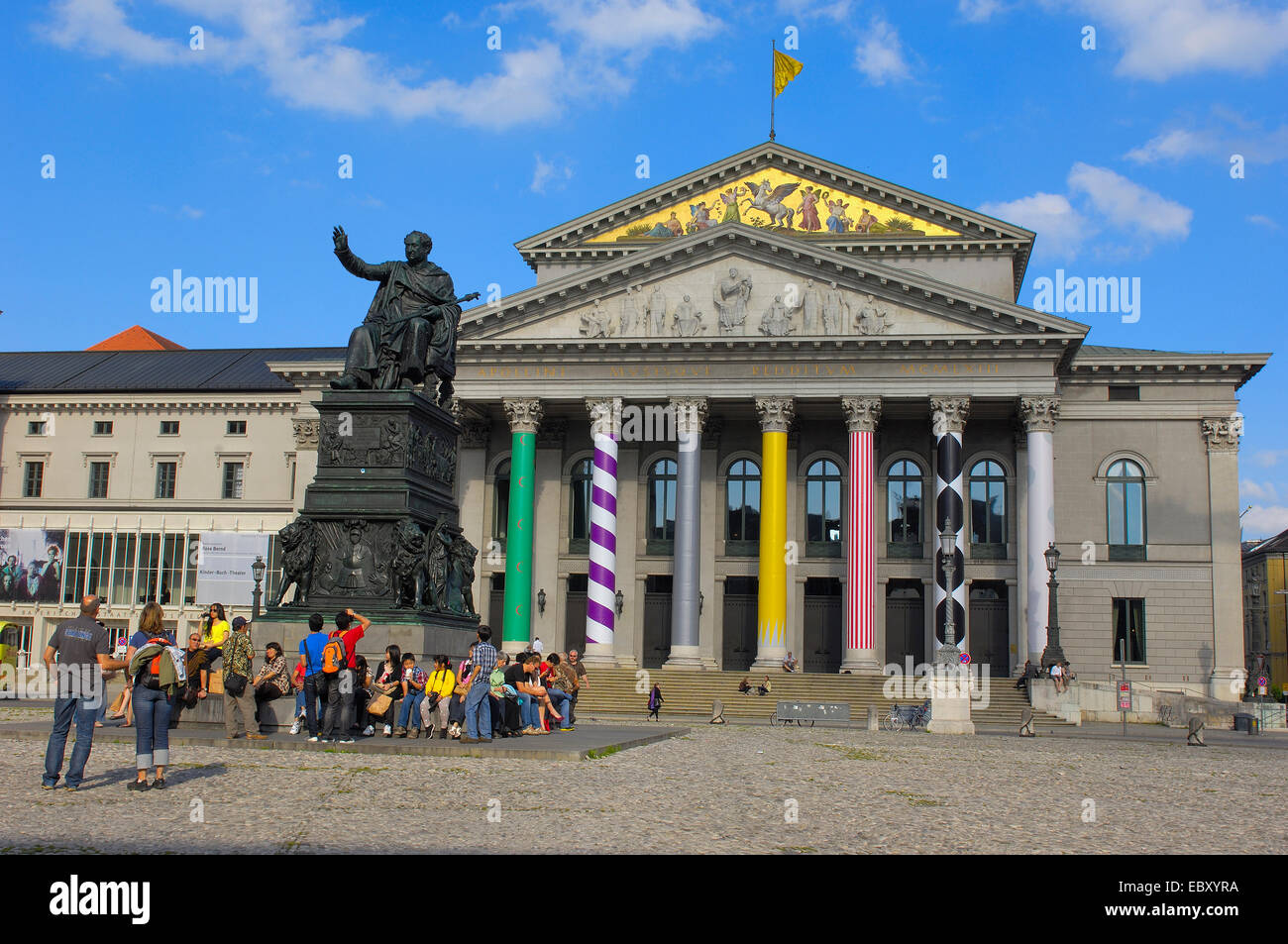 National Theater-Opernhaus, Max-Joseph-Platz-Platz, München, Bayern, Bayern Stockfoto