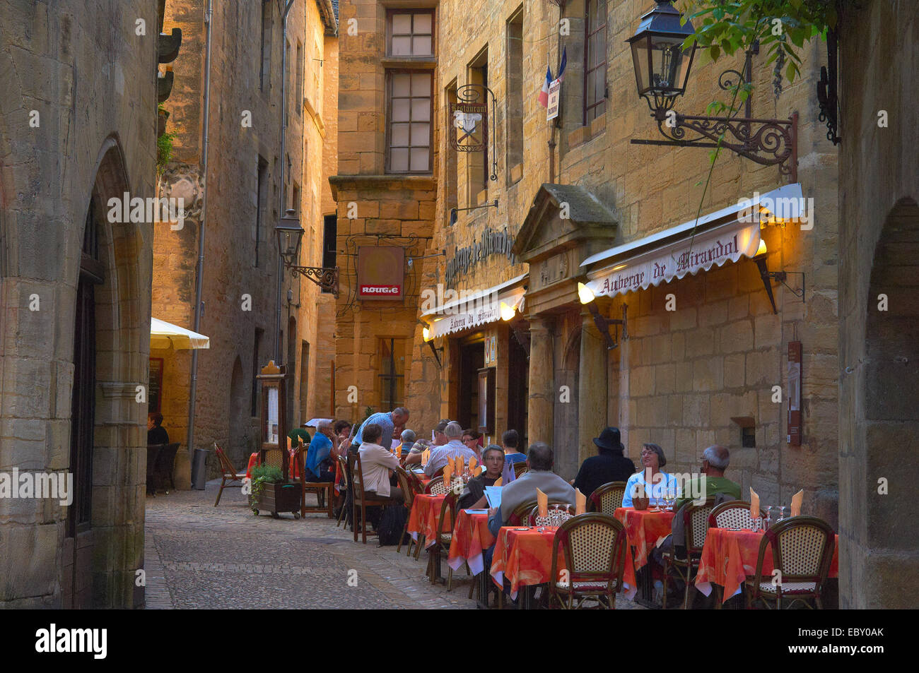 Historischer Stadtkern, Sarlat oder Sarlat-la-Canéda, Dordogne, Aquitaine, Frankreich Stockfoto