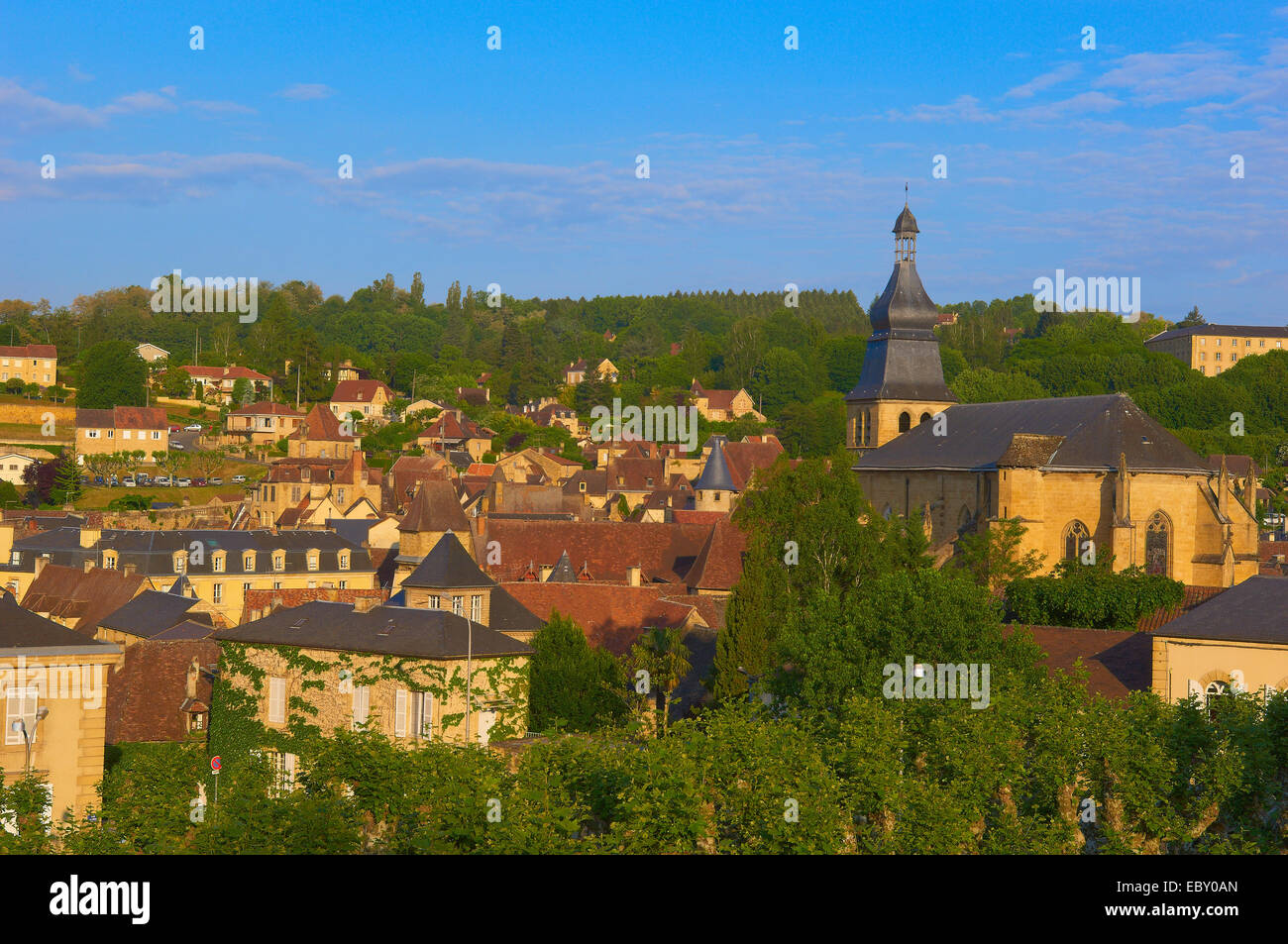 Stadtbild, Sarlat oder Sarlat-la-Canéda, Dordogne, Aquitaine, Frankreich, Europa Stockfoto