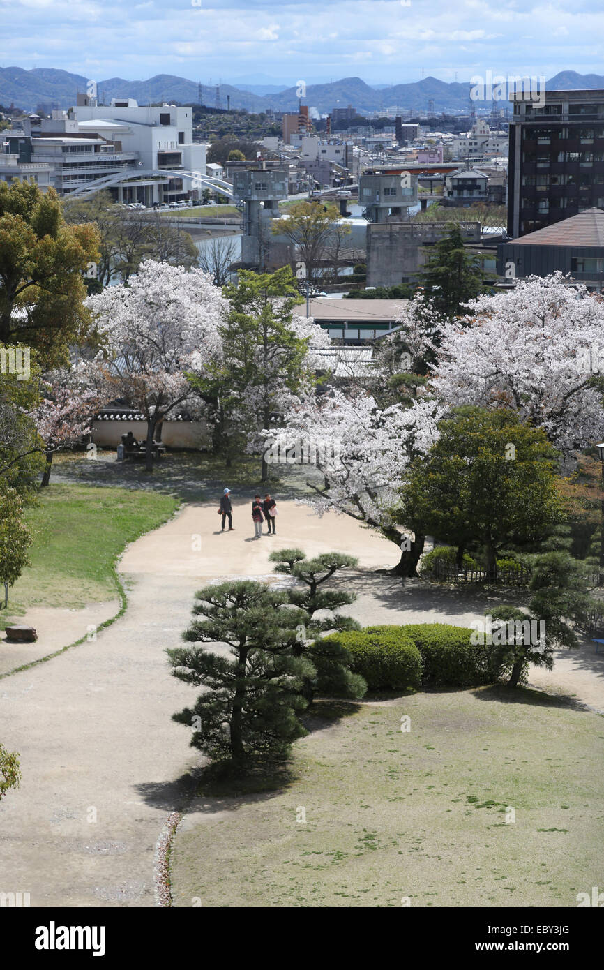 Okayama Castle view Stockfoto