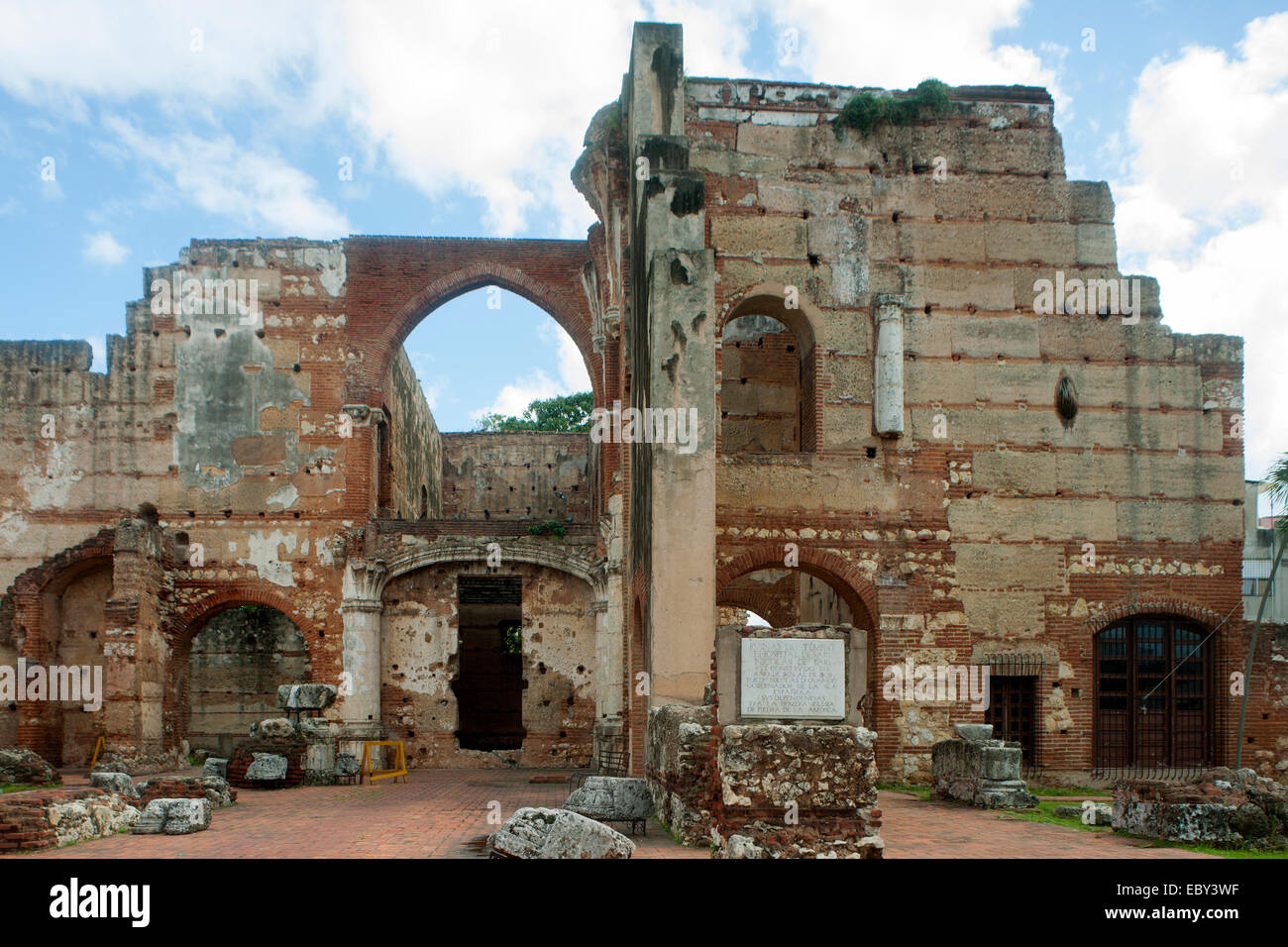 Dominikanische Republik, Santo Domingo, Zona Colonial, Krankenhaus San Nicola de Bari Stockfoto