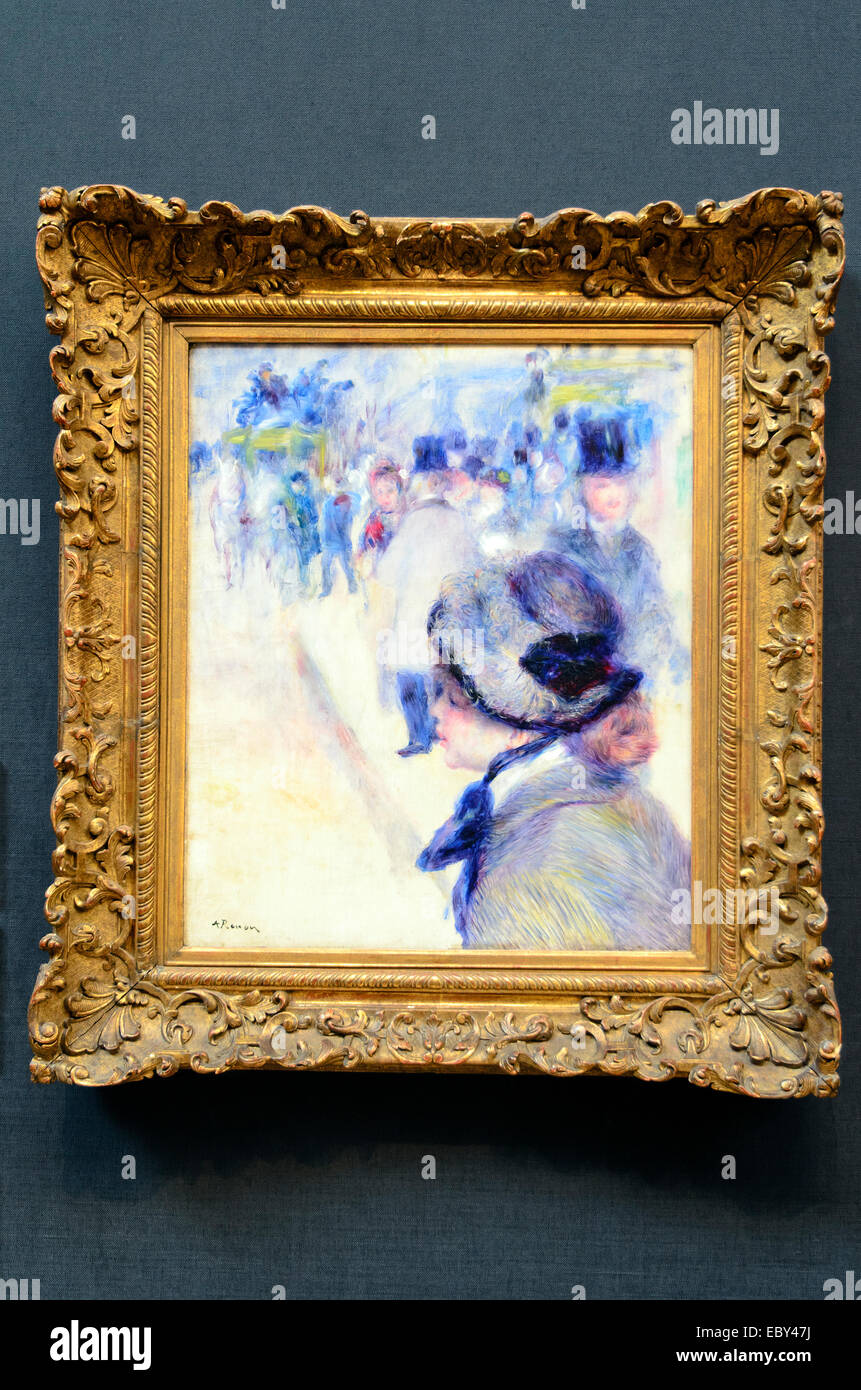 Pierre Auguste Renoir 1841-1919 La Place de Clichy, c 1880 Öl auf Leinwand Fitzwilliam Museum, Cambridge, England Stockfoto