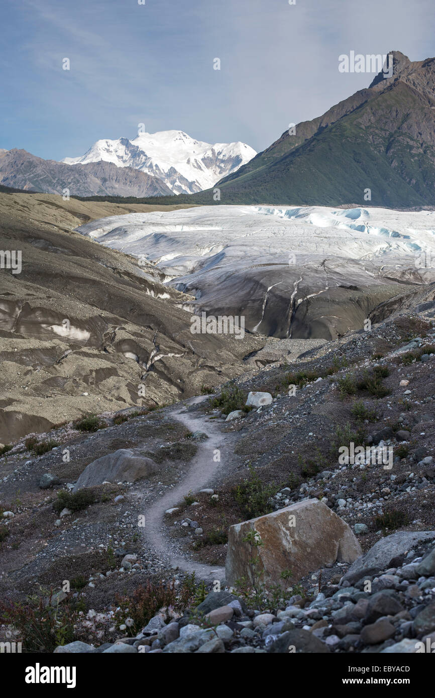 Kennicott Gletscher, Wrangell-St.-Elias-Nationalpark & Preserve, Alaska, USA Stockfoto