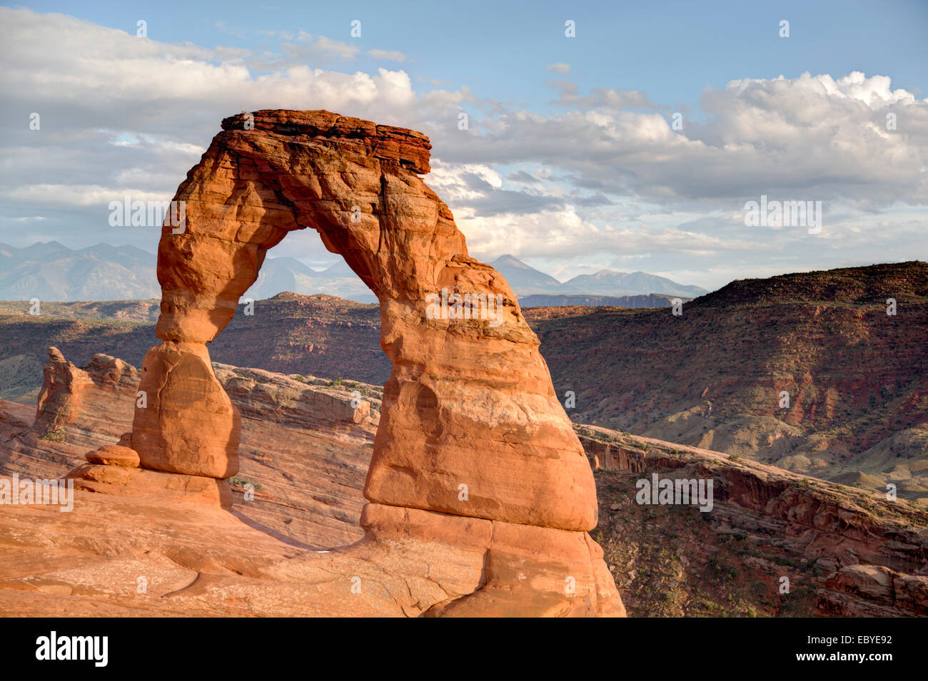 USA, Utah, Arches-Nationalpark, Delicate Arch Stockfoto