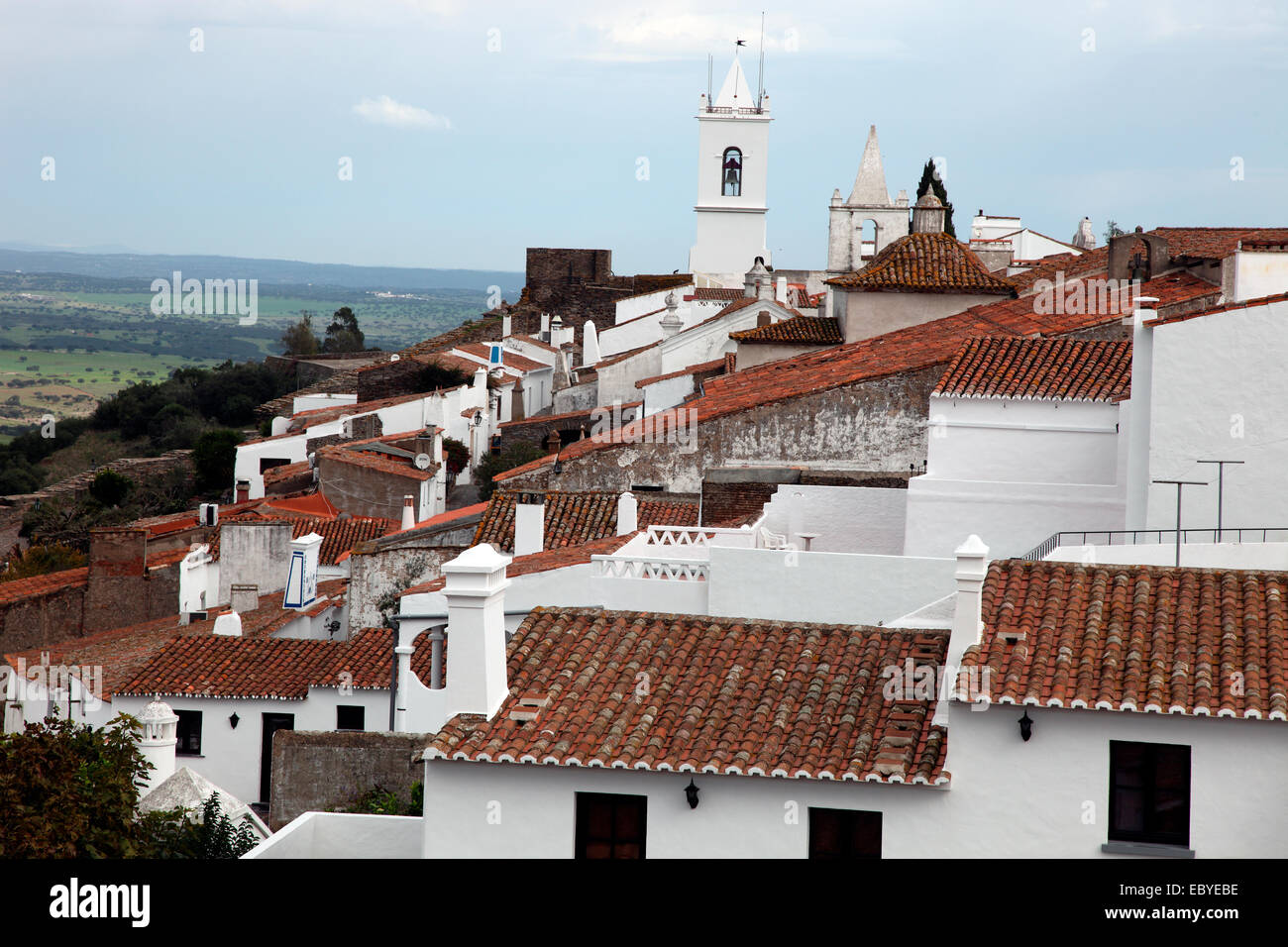 Monsaraz im Alentejo Portugal. Stockfoto