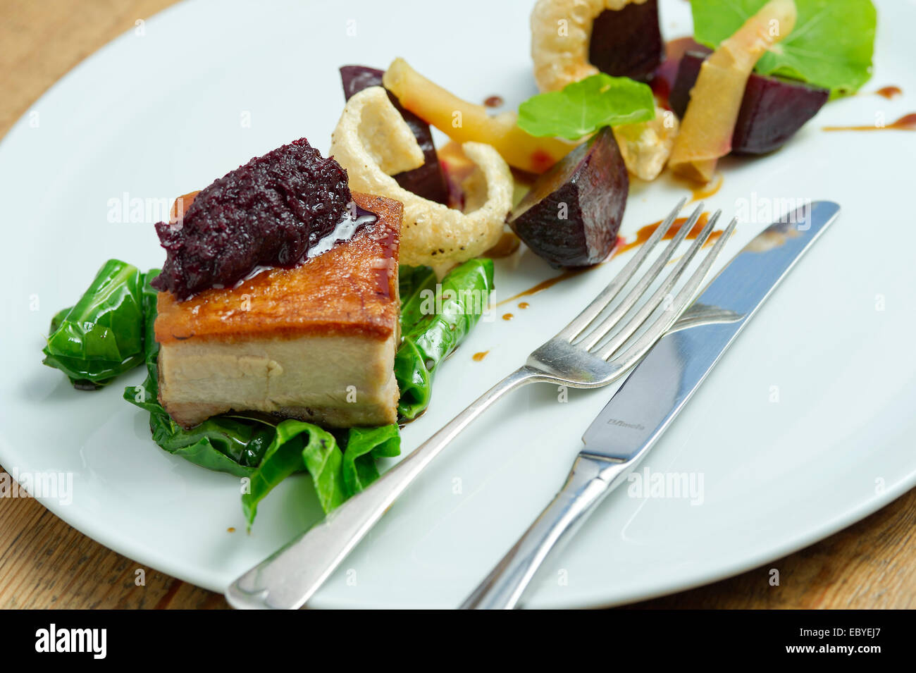 Die ethicurian Restaurant, Wrington, Somerset, Großbritannien Stockfoto