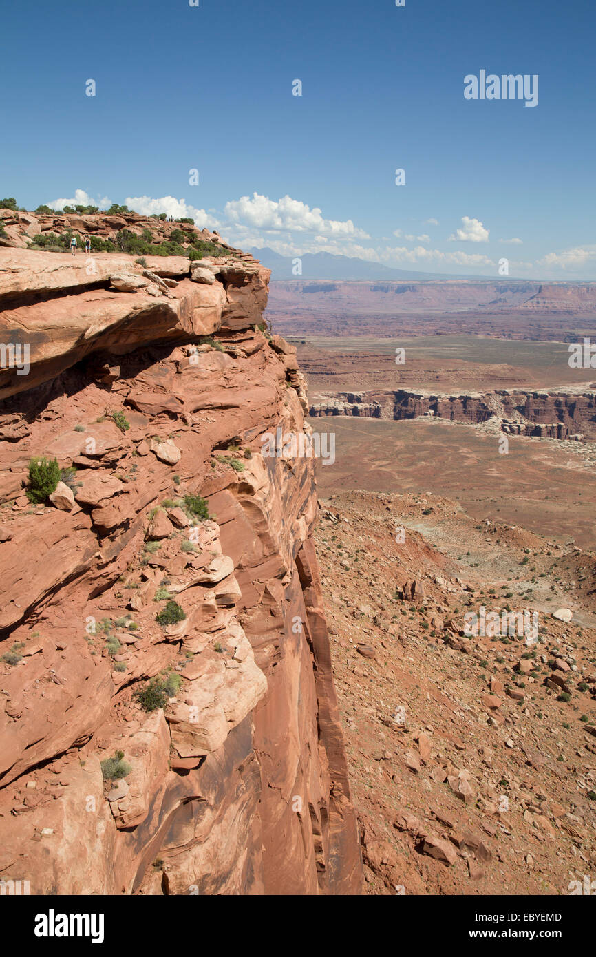 USA, Utah, Canyonlands National Park, Grand anzeigen Punkt übersehen Stockfoto