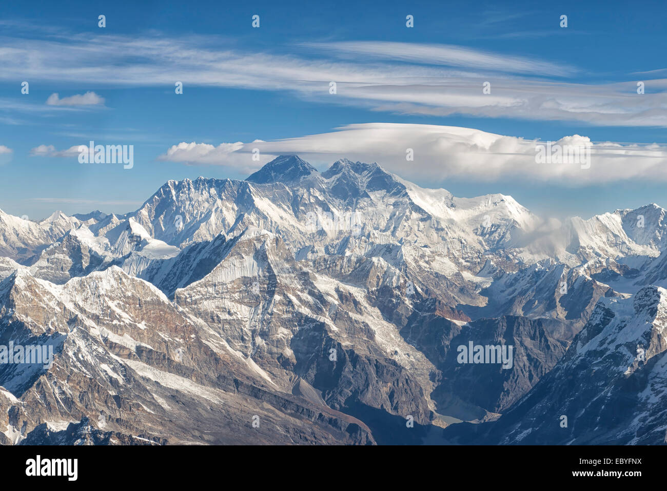Mount Everest im Mahalangur, Nepal Stockfoto