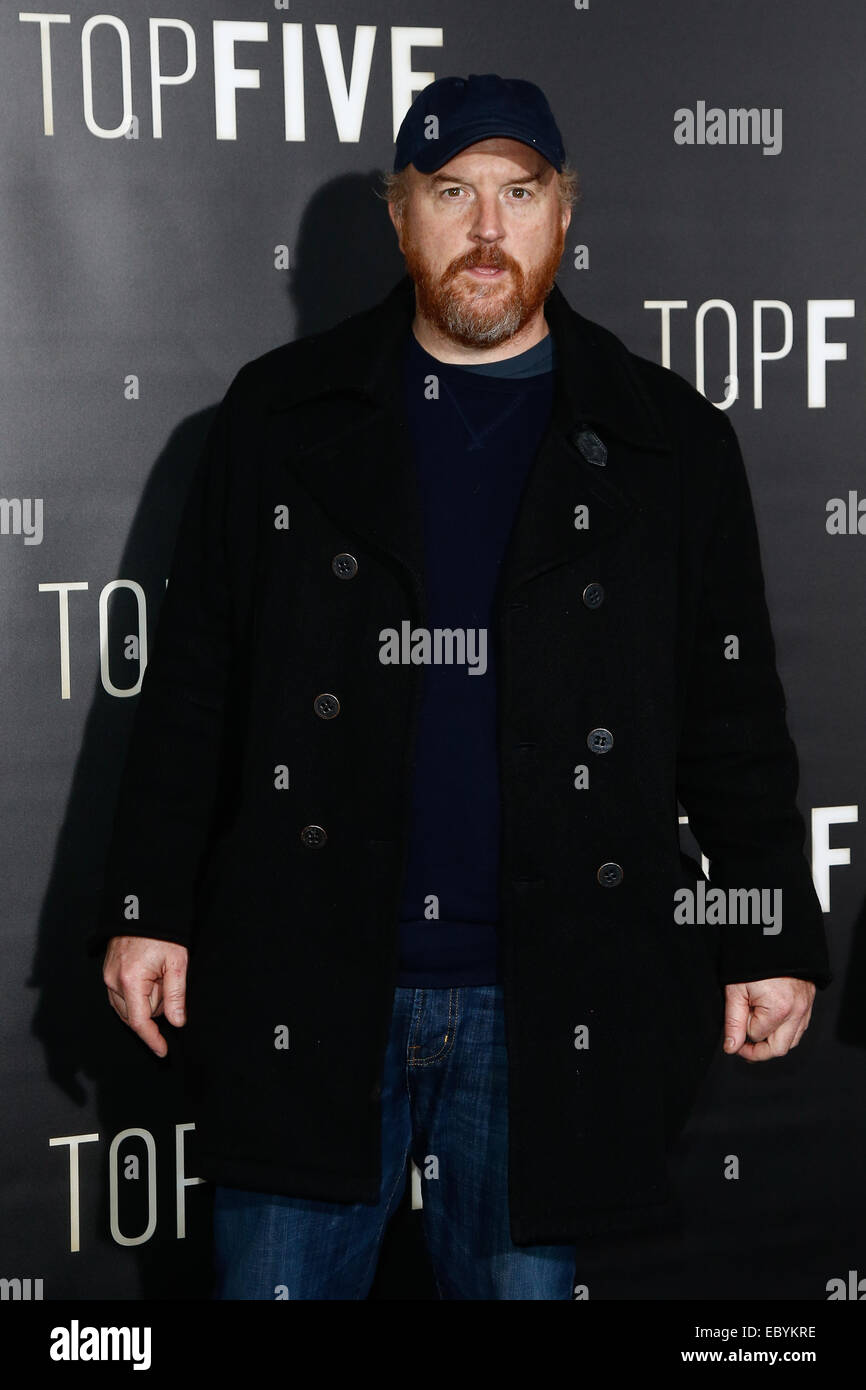 NEW YORK-DEC 3: Comedian/Schauspieler Louis c.k. besucht die "Top Five" Premiere im Ziegfeld Theatre am 3. Dezember 2014 in New York City. © Debby Wong/Alamy Live-Nachrichten Stockfoto