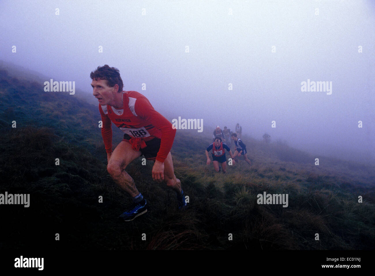 Läufer 1986 fiel Stockfoto