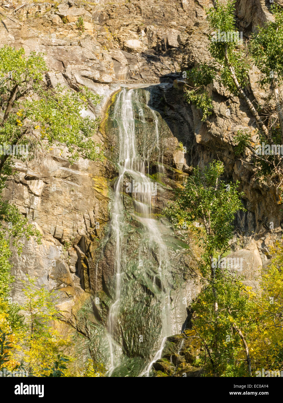 Bridal Veil Falls in Spearfish Canyon, Black Hills National Forest, SD, USA Stockfoto