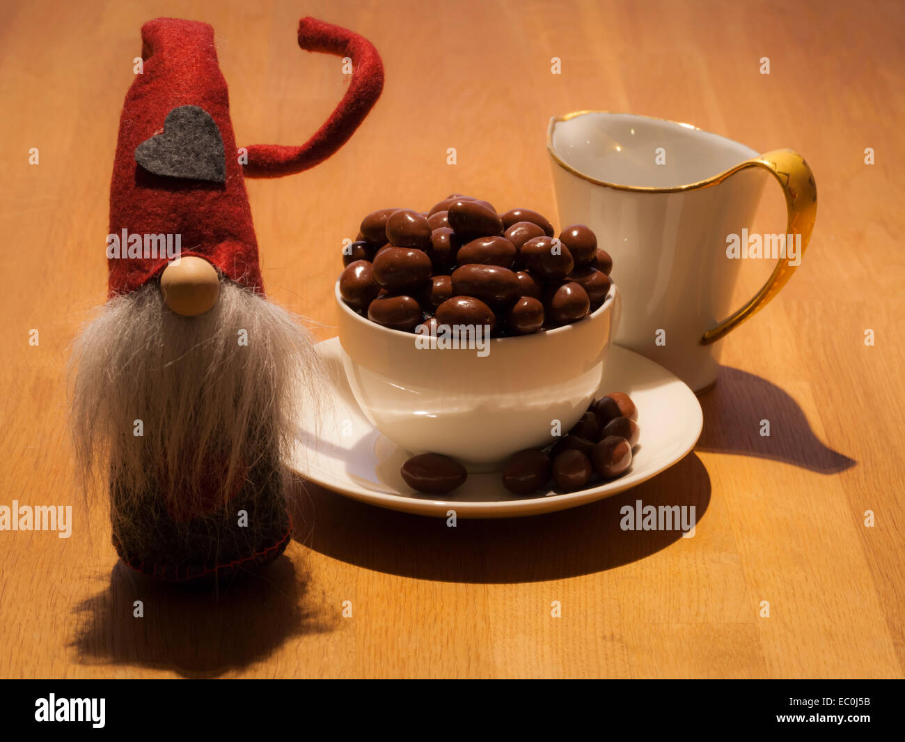 Schokolade in Weihnachten Stockfoto