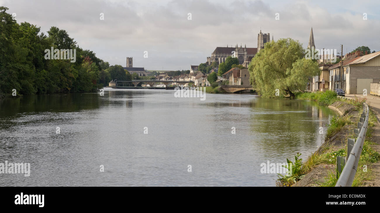 Auxerre Yonne Stockfoto