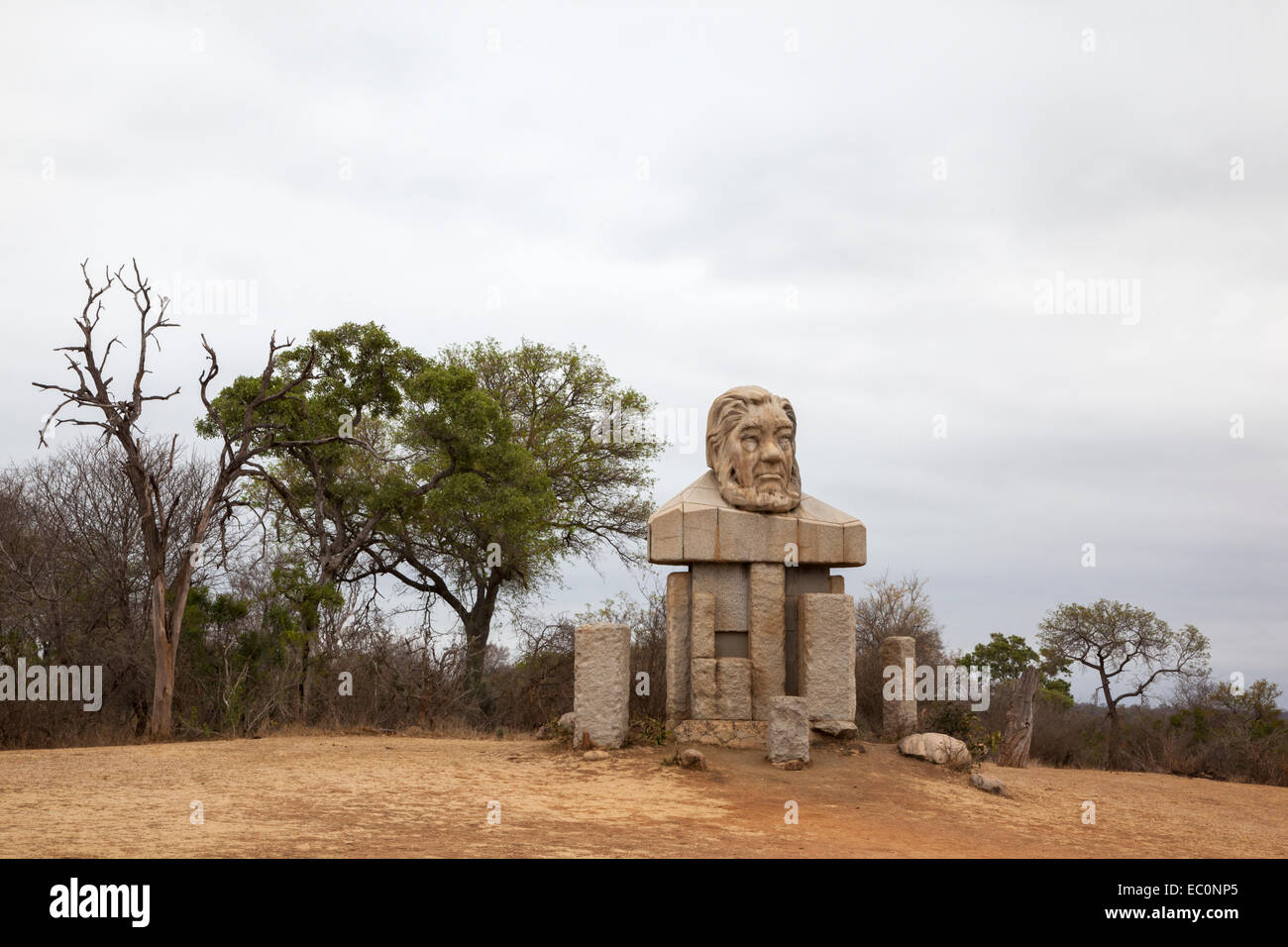 Paul Kruger Statue, Kruger Gate, Krüger Nationalpark, Südafrika Stockfoto