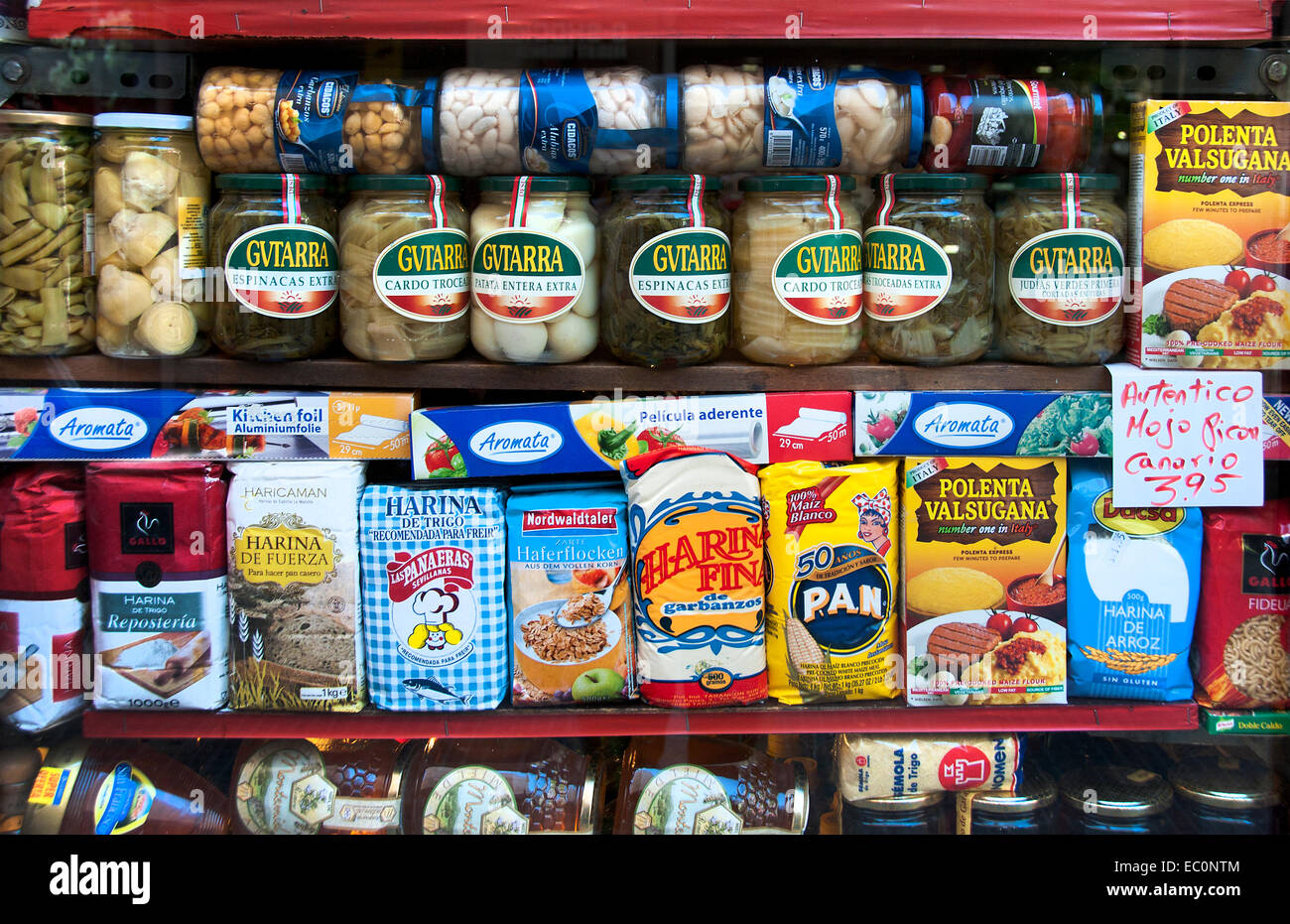 Madrid Spanien spanische Lebensmittelhändler Lebensmittelgeschäft Markt Stockfoto