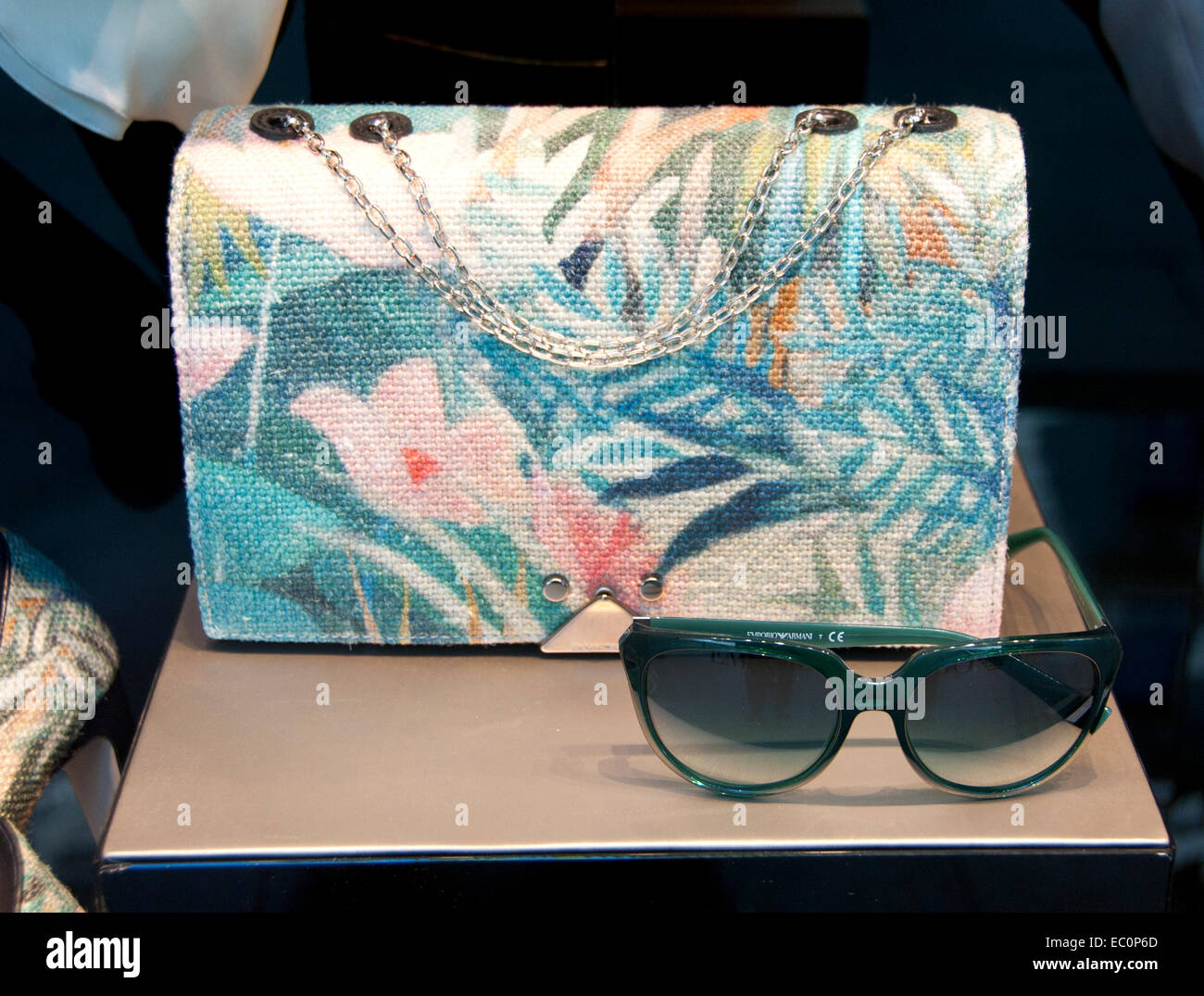 Emporio Armani - Giorgio Armani italienische Mode Mailand Italien (Spanien Madrid spanische Boutique) Stockfoto