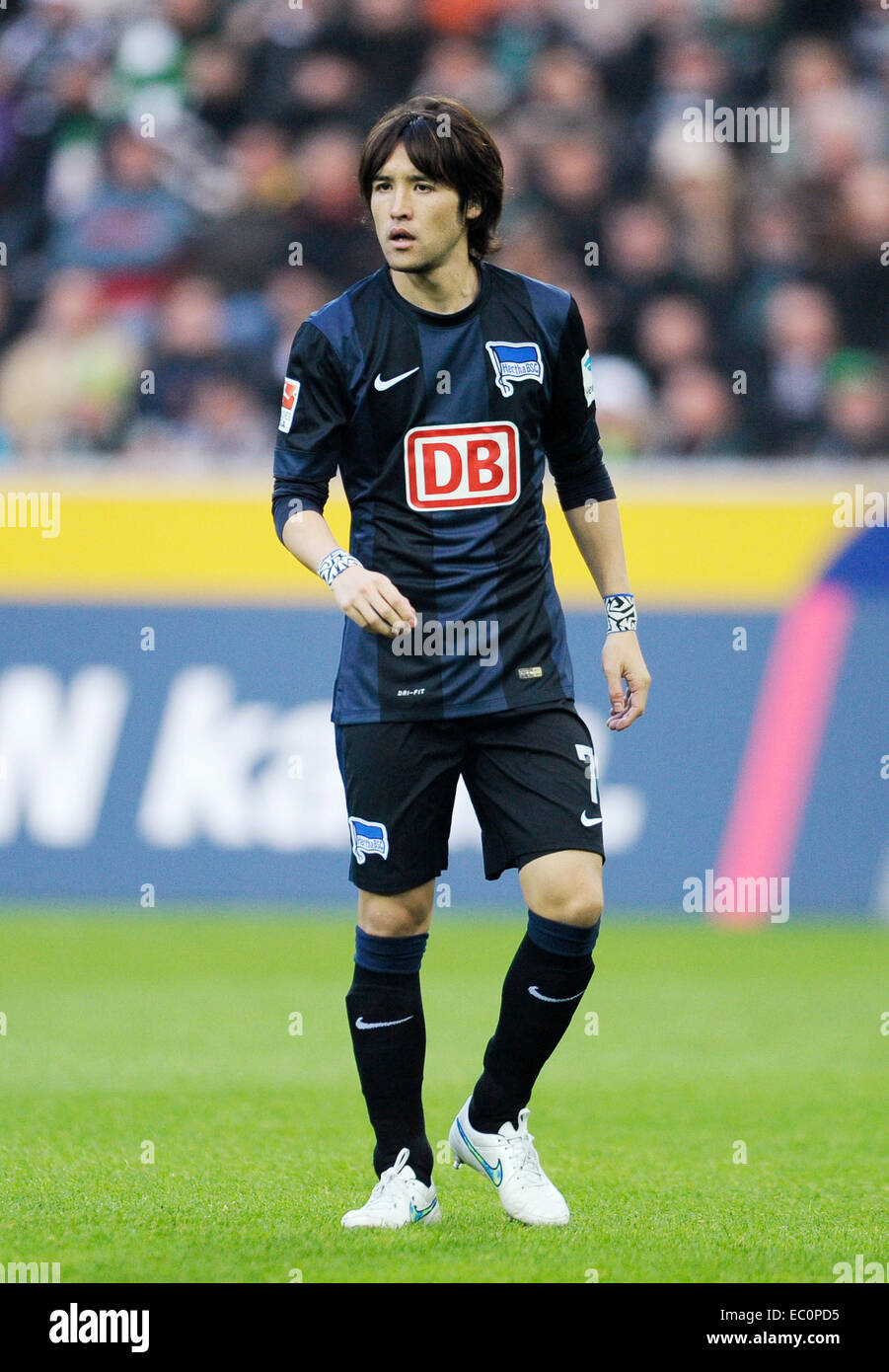 Mönchengladbach, Deutschland. 6. Dezember 2014. 1. Fussball-Bundesliga, deutsche Fußball Liga 2014/2015 Spieltag 14, Borussia Mšnchengladbach (Mönchengladbach, Gladbach) Vs Hertha BSC Berlin---Hajime Hosogai © Kolvenbach/Alamy Live-Nachrichten Stockfoto