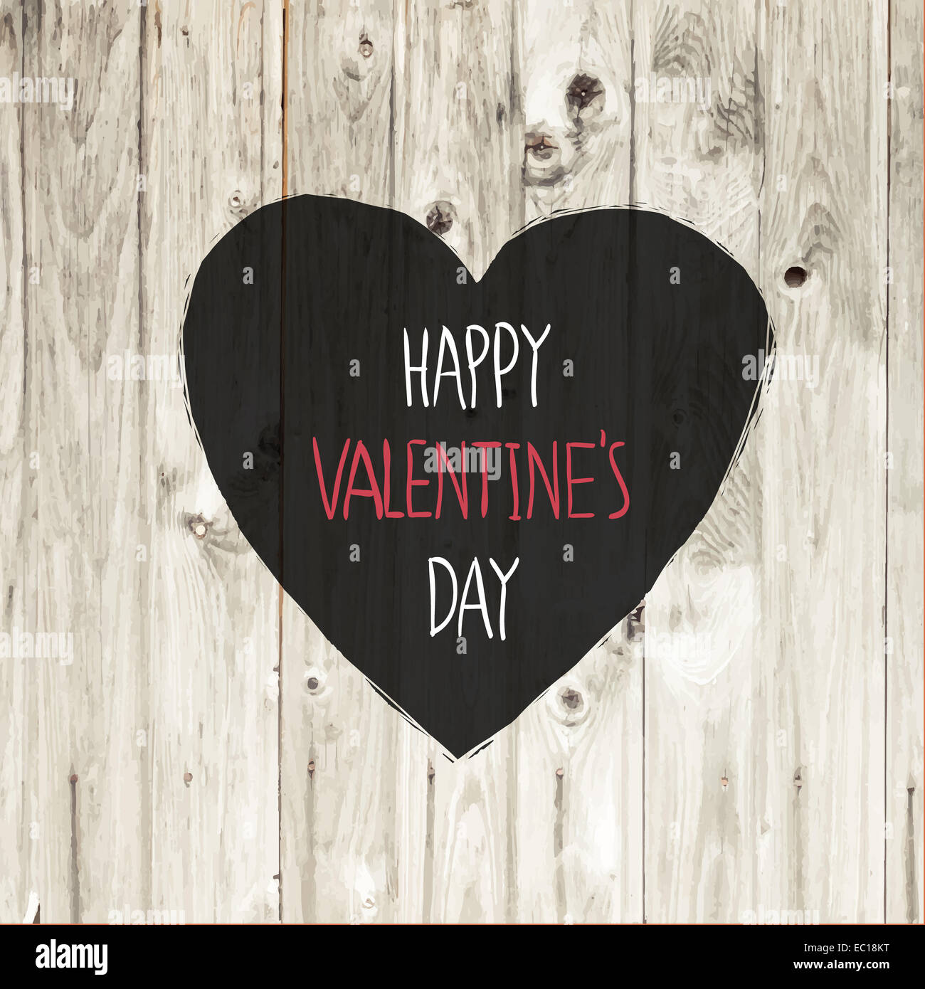 Valentinstag Karte Design Stockfoto