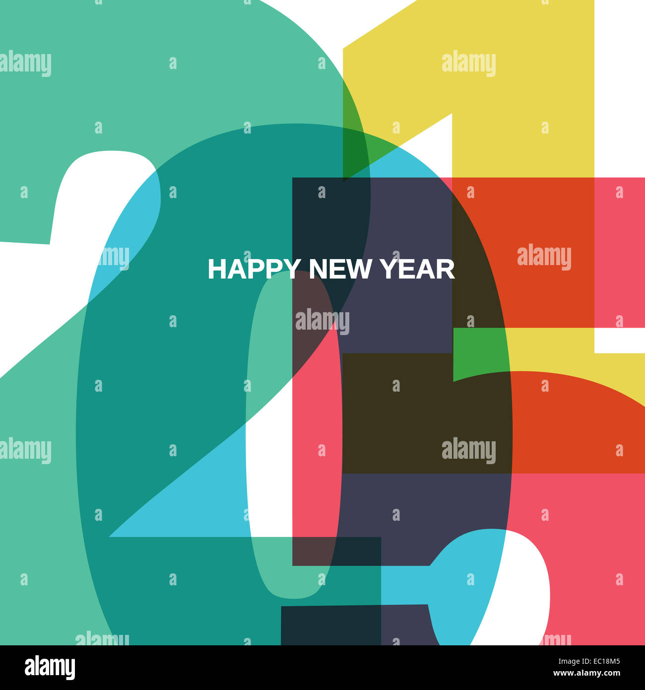 Frohes neues Jahr 2015 Stockfoto