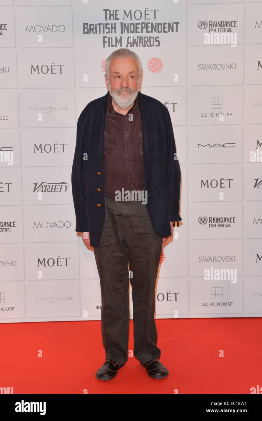 London, UK. 7. Dezember 2014. Mike Leigh besucht die Moet britischen Independent Film Awards 2014 bei Old Billingsgate Market am 7. Dezember 2014 in London, England. Foto: siehe Li Credit: siehe Li/Alamy Live News Stockfoto