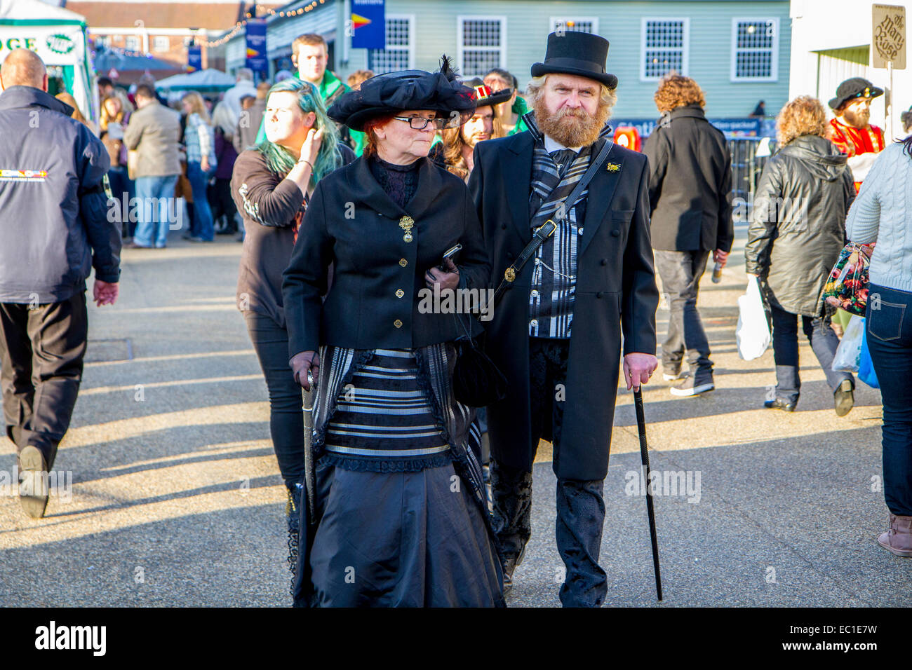 Viktorianische Weihnachtsfest Portsmouth Stockfoto