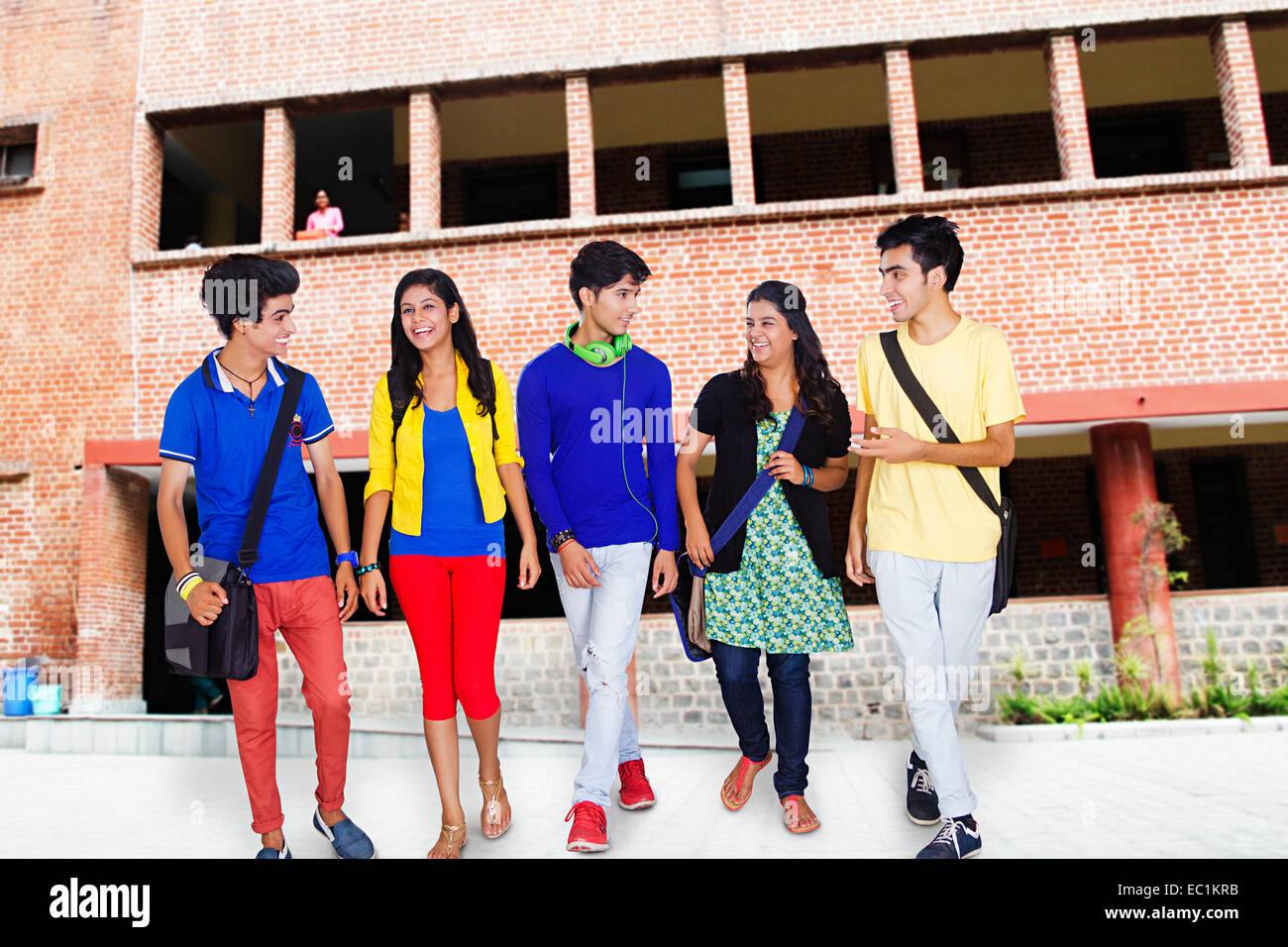 indische Studenten Freunde Stockfoto