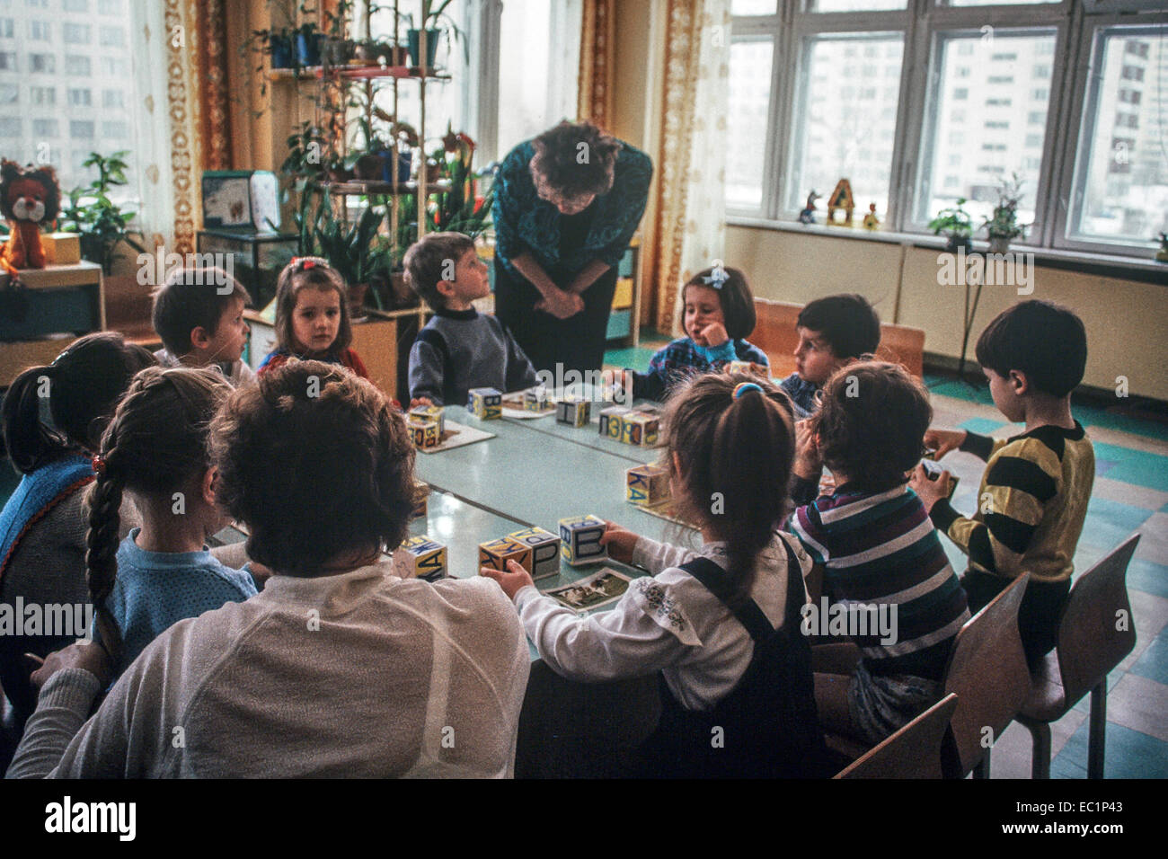 Kindergarten #44 in St. Petersburg, Russland, die Klasse für 6 jährige