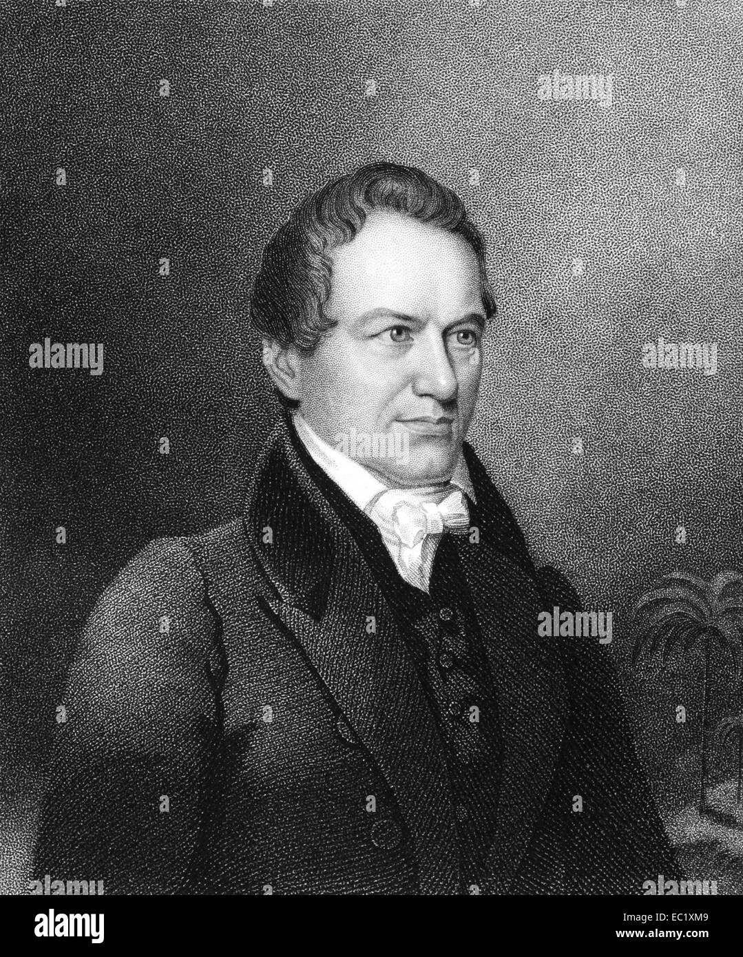 Robert Young Hayne (1791 – 1839) auf Kupferstich aus dem Jahr 1835. US-amerikanischer Politiker. Stockfoto