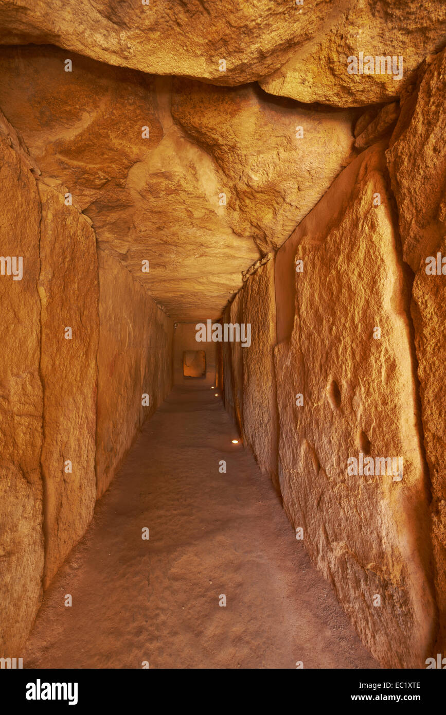 Dolmen von Viera, Viera megalithischen Dolmen, Antequera, Málaga Provinz, Andalusien, Spanien, Europa Stockfoto