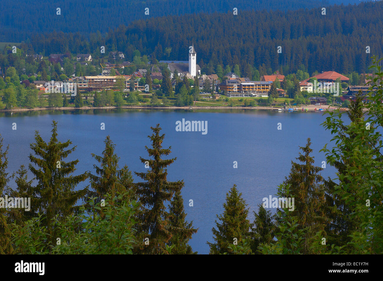 Titisee See, Schwarzwald, Schwarzwald, Baden-Württemberg Stockfoto