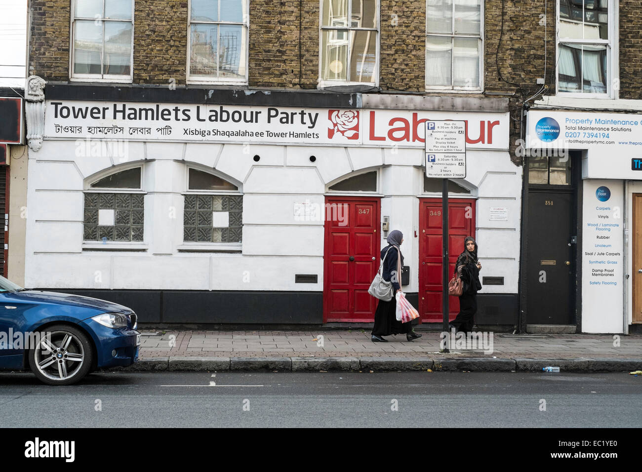 London britischen Labour Partei ethnische Tower Hamlets Stockfoto