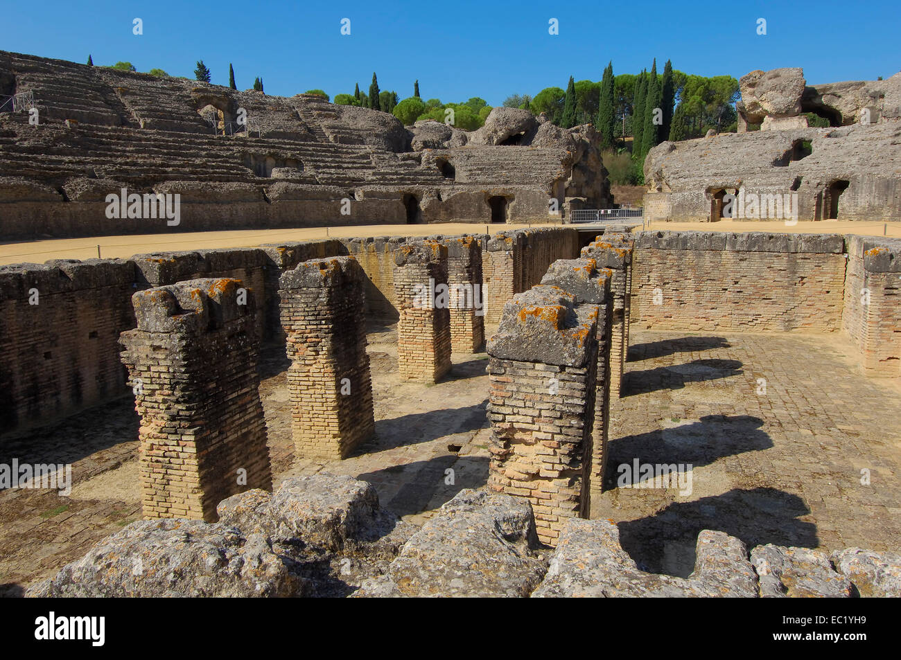 Santiponce, Italica, römische Ruinen von Itálica, Sevilla, Andalusien, Spanien, Europa Stockfoto