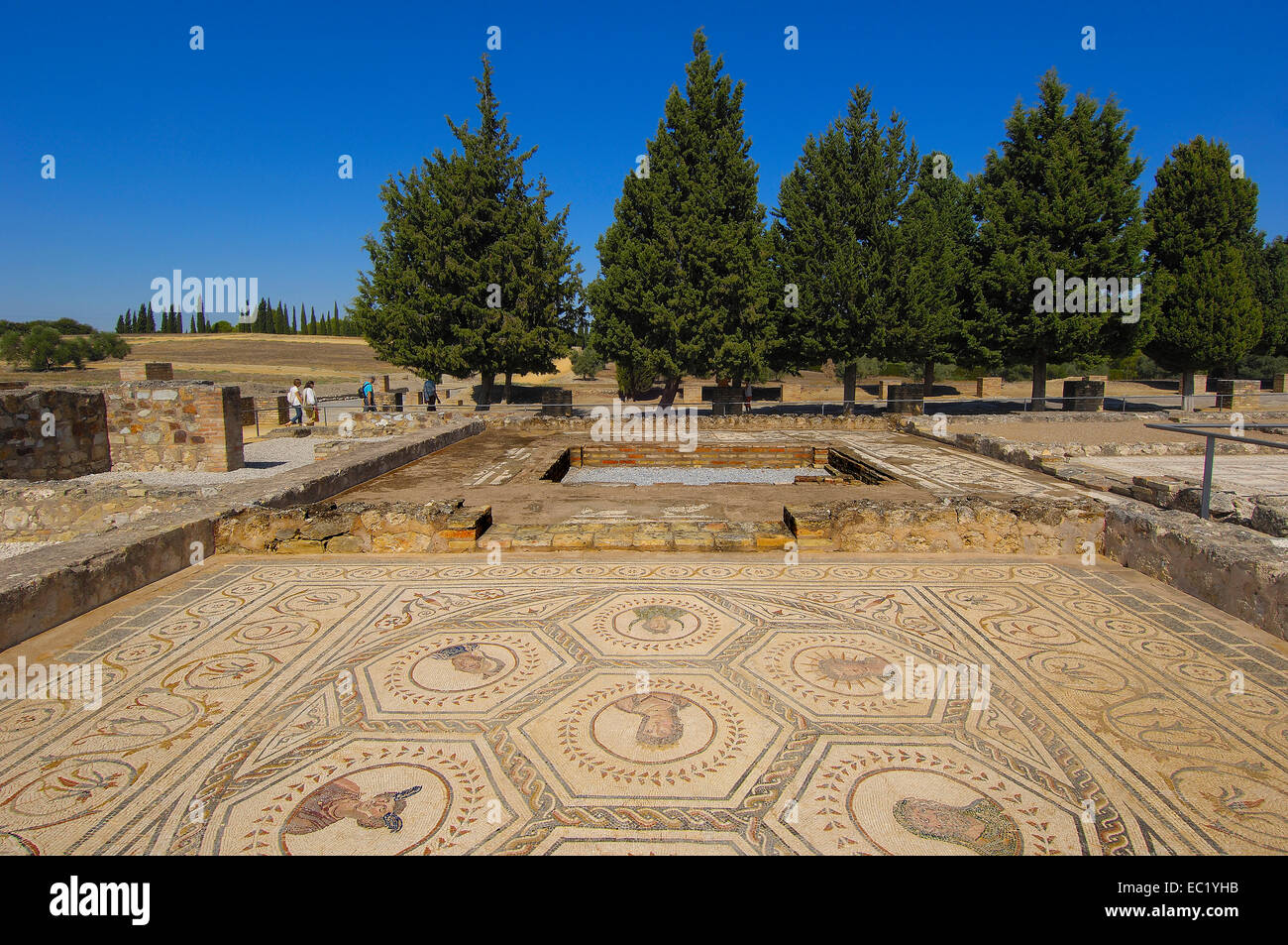 Santiponce, Italica, römische Ruinen von Itálica, Sevilla, Andalusien, Spanien, Europa Stockfoto