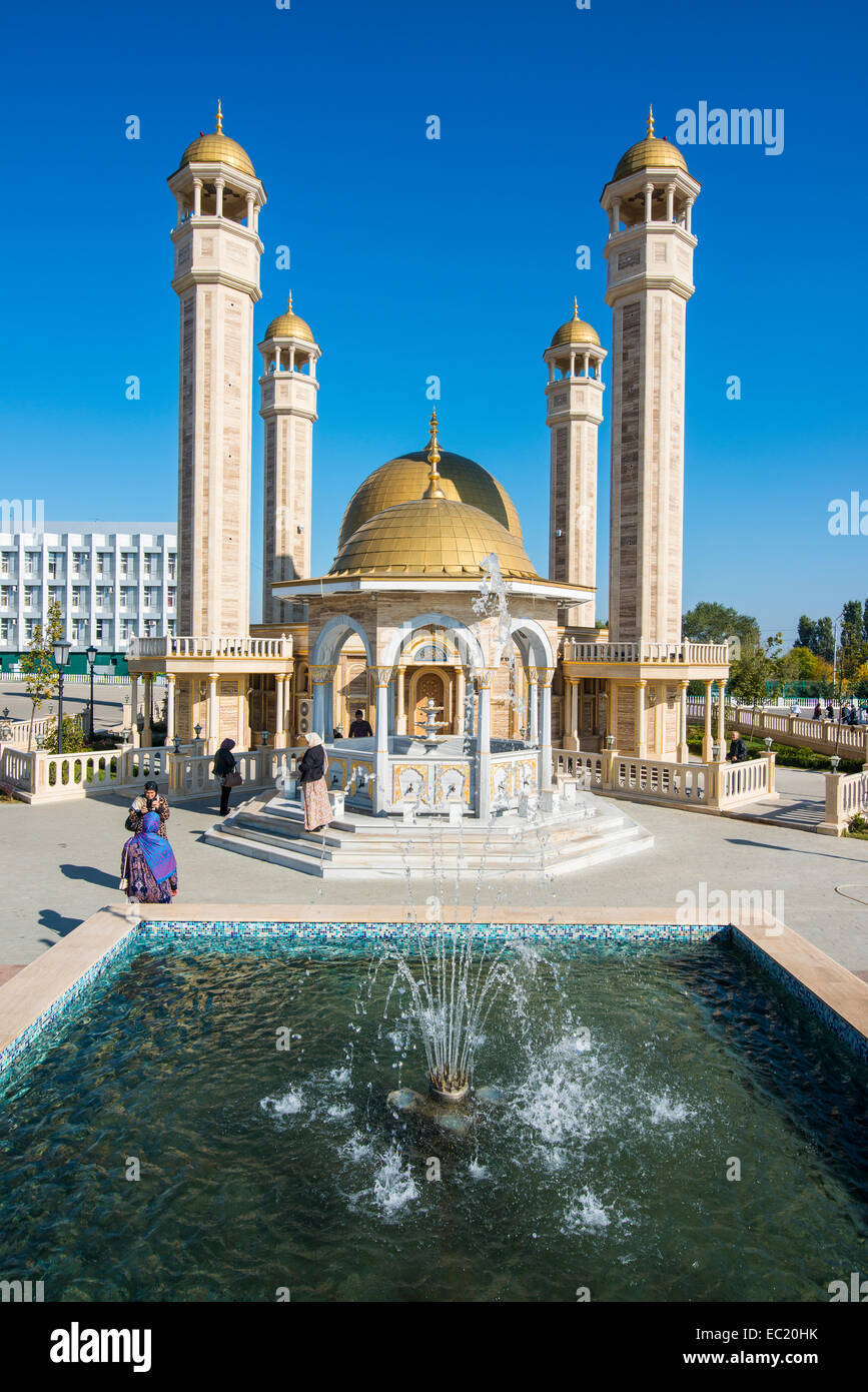 Yusuf Sakkazova Moschee, Grosny, Tschetschenien, Kaukasus, Russland Stockfoto