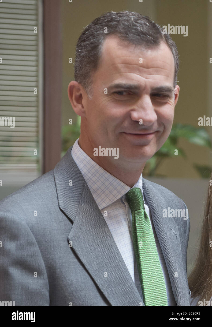 Prinz Felipe und Prinzessin Letizia von Spanien besuchen der European Environmental Awards an das Ministerium für Landwirtschaft, Lebensmittel und Umwelt mit: Prinz Felipe von Spanien wo: Madrid, Spanien: 5. Juni 2014 Stockfoto