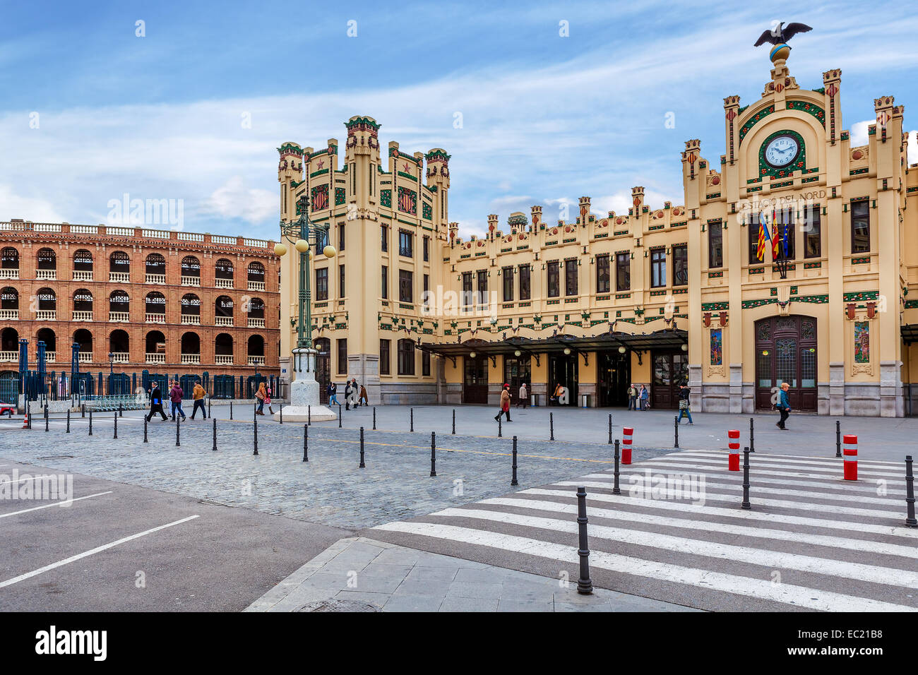 Hauptbahnhof in Valencia, Spanien. Stockfoto