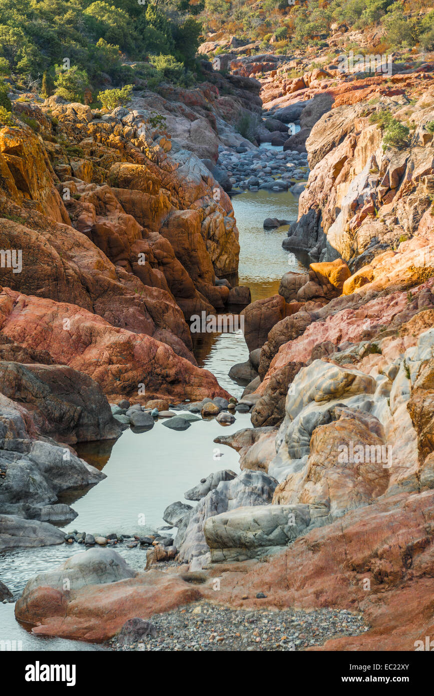 Fluss-Fango, Tuarelli, Fango-Tal oder Vallée du Fango, Haute-Corse ...