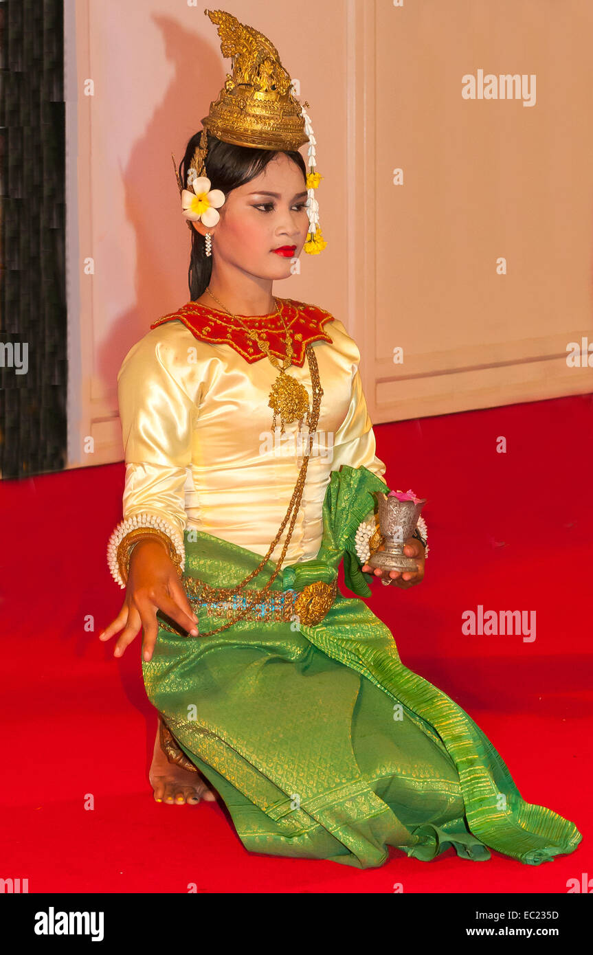 Apsara Tanz Zeremonie, Siem Reap, Kambodscha Stockfoto