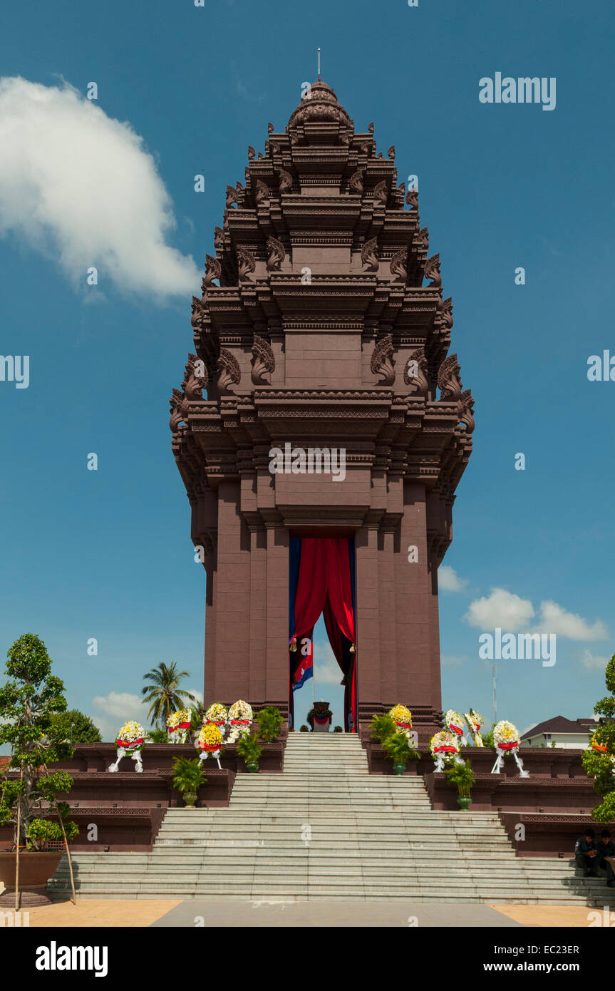 Independence Monument, Phnom Penh, Kambodscha Stockfoto