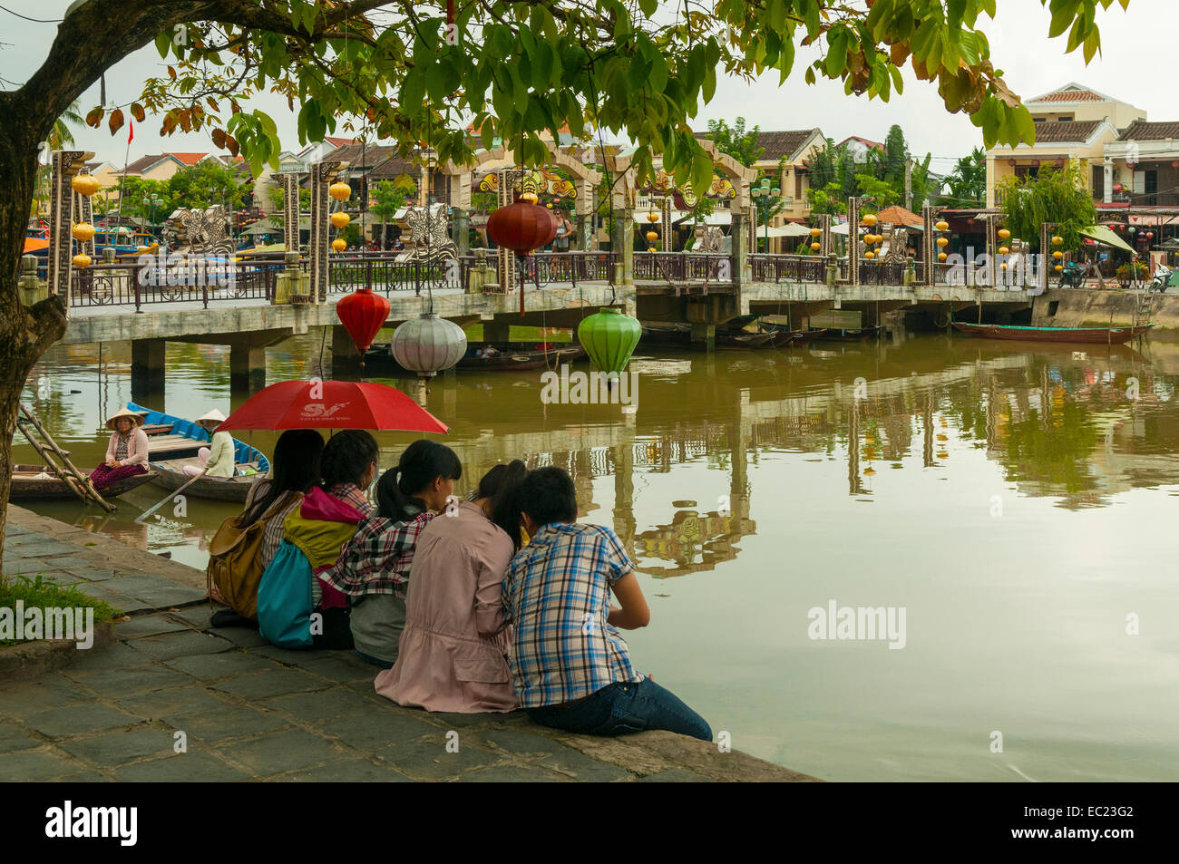 Riverside in Altstadt, Hoi an, Vietnam Stockfoto