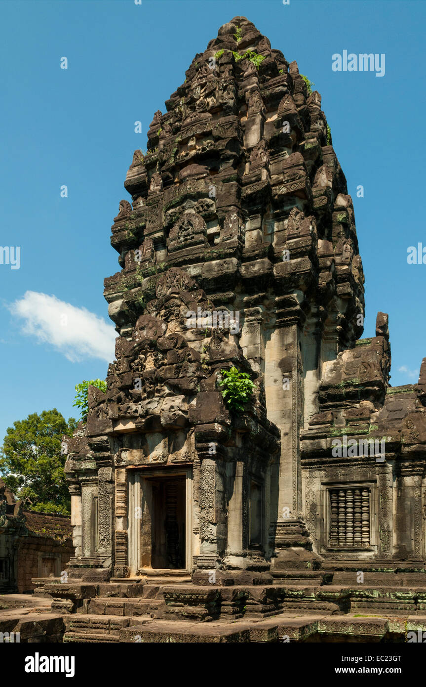 Turm in Tempel von Banteay Samre, in der Nähe von Siem Reap, Kambodscha Stockfoto