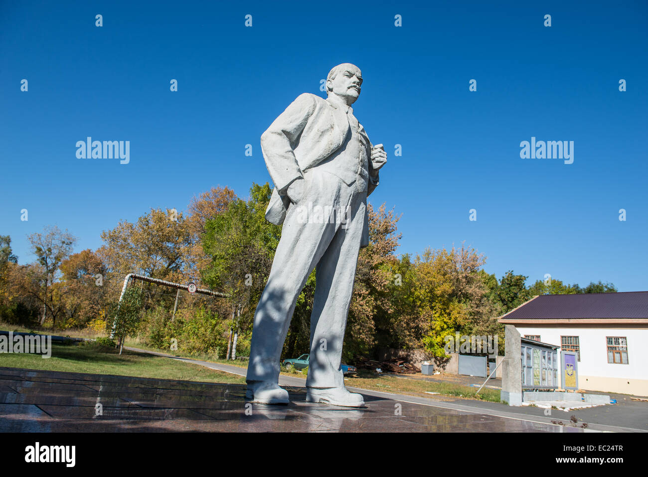 Lenin-Denkmal in Tschernobyl Stadt, Tschernobyl, Sperrzone von