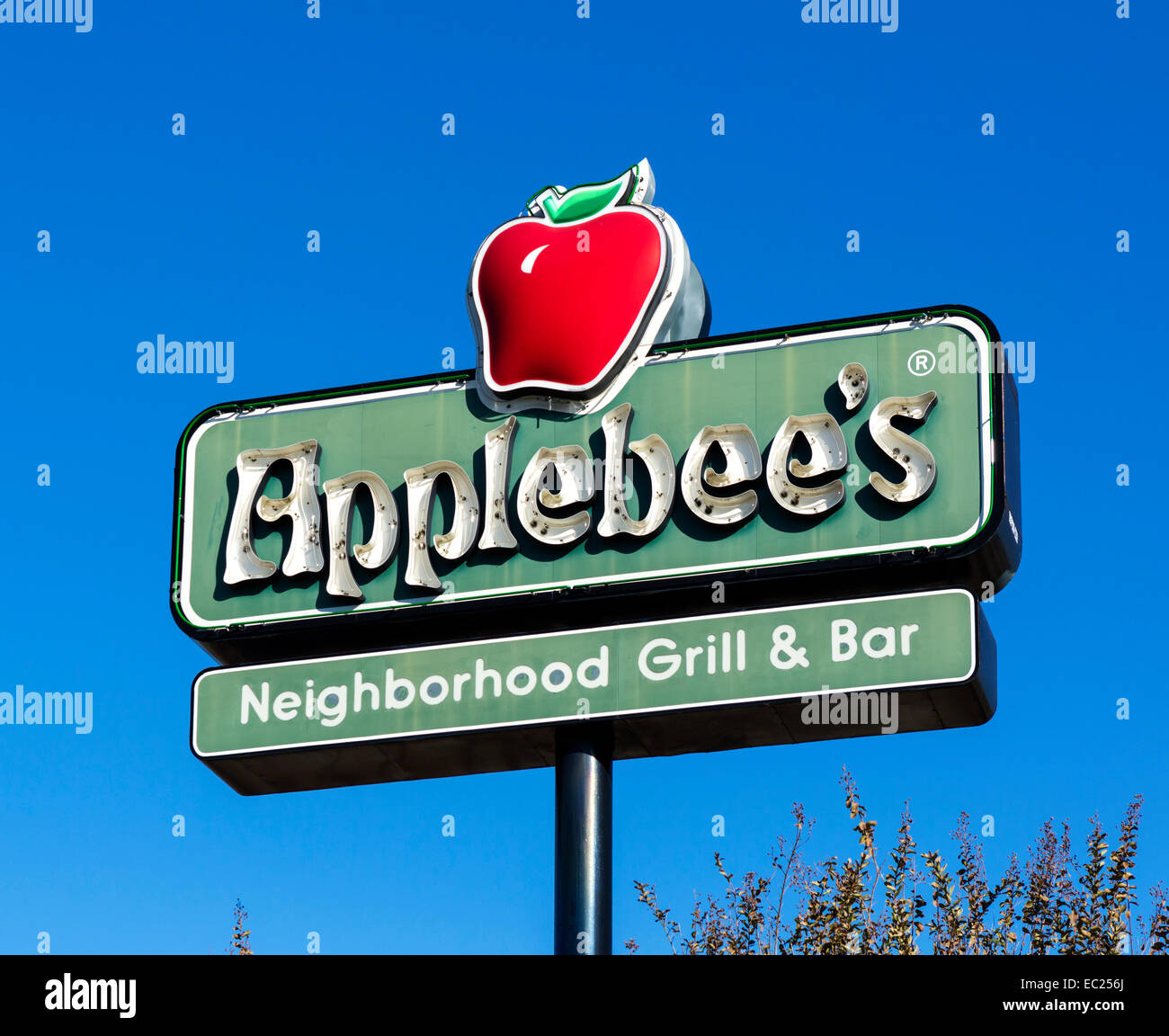 Applebee's Restaurant Zeichen in Covington, Louisiana, USA Stockfoto