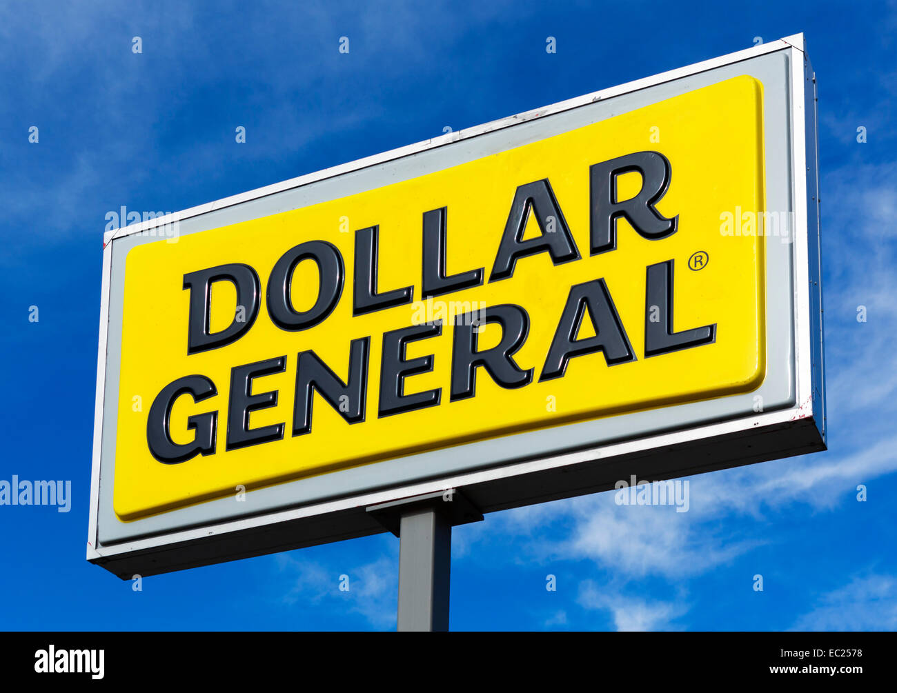 Dollar General Store Zeichen, USA Stockfoto