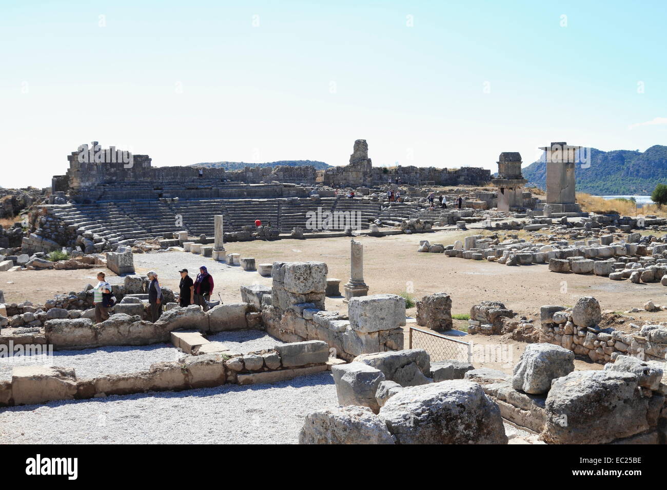 Xanthos antik antike Stadt Ruinen, Xanthos, Antalya, Türkei Stockfoto